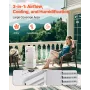 Portable Air Conditioner, 9L 550 CFM Swamp Cooler Air Conditioner with 12H Timer & Remote Control, 3-Speed Evaporative Air Coole