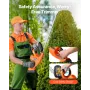 Electric Hedge Trimmer, 1200 RPM, Cordless Hedge Trimmer for Low Branch, 20V 2A Battery, Bush Trimmer with 20 in Dual Action Bla