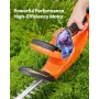 Cordless Electric Hedge Trimmer 20V 2A Batteri 20in Dual-Action