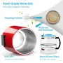 Water Distiller, 1 L/H, 4L Distilled Water Maker with 0-99 H Timing, 750W Countertop Water Purifier with Dual Temp Display, Glas