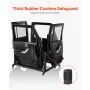 Jeep Door Storage Cart, 4 Doors Moveable Storage Cart Rack with Thickened Rubber Cushion, Sturdy Car Door Holder Cart Fit for Je
