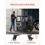Jeep Door Storage Cart, 4 Doors Moveable Storage Cart Rack with Thickened Rubber Cushion, Sturdy Car Door Holder Cart Fit for Je
