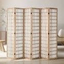 Room divider japansk vægdelere 6 panel skærm til rumskillelse