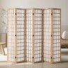 Room Divider Japanese Wall Divider 6 Panel Screen for Room Separation