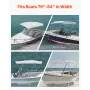 4 Bow Boat Bimini Tops 96 "LX (79" -84 ") W x 54" H Markise
