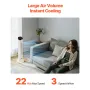 Tower Fan, 22 ft/s Velocity Quiet Floor Fan, 70° Oscillating Fans for Indoors with 3 Speeds, 4 Modes, 12H Timer, Portable Standi
