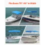 3 Bow Boat Bimini Tops 72 "LX (79" -84 ") W X 46" H Markise