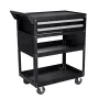 5-Tier Tool Cart with Wheels, 400 lbs Load Capacity, Rolling Work Cart with 2 Drawers & Pegboard, Mechanic Tool Storage Organize