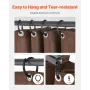 Gazebo Curtains Outdoor, 12' x 10' x 7' Gazebos, 4-Panel Sidewall Gazebo Privacy Curtains with Zippers, Outdoor Curtain Replacem