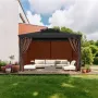 Gazebo Curtains Outdoor, 12' x 10' x 7' Gazebos, 4-Panel Sidewall Gazebo Privacy Curtains with Zippers, Outdoor Curtain Replacem
