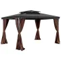 Gazebo Privacy Curtain 12 'X 10' X 7 'Vandtæt Gazebo -gardiner