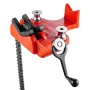 Heavy-Duty Pipe Chain Vise, 1/2" - 8" Pipe Capacity, 34.6" Rugged Chain & Cast Iron Base, Industrial-Grade Pipe Clamping for Plu