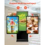 55 "Digital skiltning Display Touch Screen 4K UHD LCD Floor