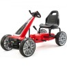 Go Kart 4 Wheel Pedal Ride On Toy for Kids Adjustable Seat Hand Brake Red