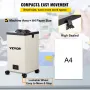 Loddefumeekstraktor, 150W 106 CFM Røgabsorber, 3-trins filtre 3