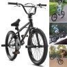 20-Inch BMX Bike Freestyle Bike Men Kids BMX Bicycle Hi-Ten Steel Frame