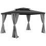 Gazebo Curtains Outdoor, Fit Most 10' x 10' x 6.9' Gazebos, 4-Panel Sidewall Gazebo Privacy Curtains with Zippers, Outdoor Curta