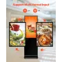 43 "Digital skiltning Display Touch Screen 2K UHD LCD Floor