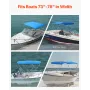 3 Bow Boat Bimini Tops 72 "LX (73" -78 ") W X 46" H Markise