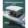 4 Bow Boat Bimini Tops 96 "LX (91" -96 ") W Markise Top