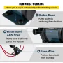 Washdown Pump, 12V DC, 26 L/min(7 GPM) 4 bar(60 PSI), Max. 3 m(10 FT) Lift Self Priming Water Pump, with EPDM Valve, Universal S