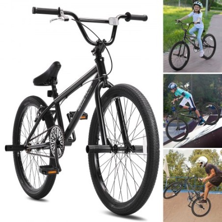 24-tommer BMX Bike Freestyle Bike Men Kids BMX Bicycle Hi-Ten stålramme