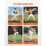 Pitching Mound, Portable Baseball Pitcher's Mound, 77 in IIndoor Outdoor Pitching Practice and Training Equipment, Softball Pitc