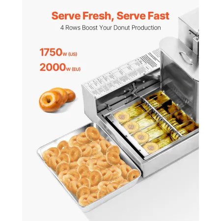Kommercielle automatiske donuts Making Machine Donut Maker 4