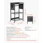 4-tier Tool Organizer Cart, 150 lbs Load Capacity, Floor Stand Rolling Drill Holder and Stability Storage Rack, Heavy Duty Garag