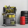 4-lags værktøjsvogn på hjul 150 lbs garagevogn til værksted