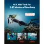 Scuba Tank, 0.5L Portable Diving Tank, Diving Oxygen Cylinder Support 5-10 Minutes Underwater Breathing, 98.43 ft Diving Depth, 