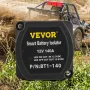 Split Charge Relay Kit, 2mtr 12V, Automatic Dual Battery Isolator Kit with 140AMP Voltage Sense Relay VSR, Compatible with RV Ma