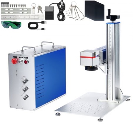 Fiber Laser Marking MachineÂ 30WÂ LightBurn Compatible Fiber Laser Engraver