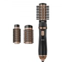 Rotating Hair Dryer Brush Hot Air Styling Brush with 3 Interchange Heads