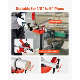 Bench Chain Vise and Hitch Mount Vise Plate Holder 1/8-5 inch Capacity