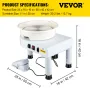 Pottery Wheel, 27.9 cm Ceramic Wheel Forming Machine, 0-300RPM Speed Manual Adjustable 0-19.8 cm Lift Leg, Foot Pedal Detachable