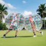 Inflatable Bumper Balls 1-Pack, 5FT/1.5M Body Sumo Zorb Ball, 0.8mm Thick PVC Human Hamster Bubble Knocker for Outdoor Sports Te