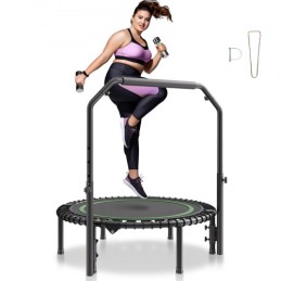 40 "Foldbar mini -fitness -trampolin Voksne udøvelse af rebounder med håndtag