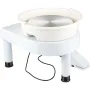 Pottery Wheel, 27.9 cm Ceramic Wheel Forming Machine, 0-300RPM Speed Manual Adjustable 0-19.8 cm Lift Leg, Foot Pedal Detachable