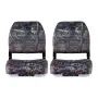 Boat Seat, Low Backrest, Folding Fishing Boat Seat with Thickened Sponge Cushion & PU Polyester Fabric, Strong PP Frame, Flip Up