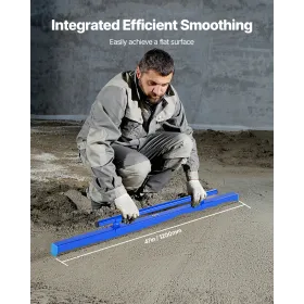Concrete Screed 48 in Concrete Leveling Tool with Detachable Handle Clamp