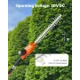 Electric Hedge Trimmer, 1200 RPM, 6.2 - 7.8 Ft Extendable, Pole Hedge Trimmer for High Branch, 20V Battery, Cordless Hedge Trimm