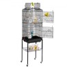 Large Bird Cage 62 in Rolling Metal Parakeet Cage for Cockatiels Parrot