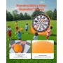 Inflatable Soccer Dart Board, over 6 ft High Giant Soccer Dart Board with 4 Kick Balls, 12 Tennis and Air Pump, 3-Min Setup, Ide