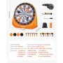 Inflatable Soccer Dart Board, over 6 ft High Giant Soccer Dart Board with 4 Kick Balls 6 Darts 6 Axe & Air Pump, 3-Min Setup, Id