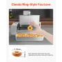 Commercial Automatic Donuts Machine, 6 Rows Donuts Making Equipment, 360 pcs/hour Electric High Power Doughnut Maker, Stainless 