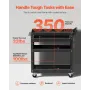 4-Tier Tool Cart with Wheels, 350 lbs Load Capacity, Rolling Work Cart with Drawer & Pegboard, Mechanic Tool Storage Organizer w