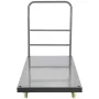 Platform Truck, 907.2 kg Capacity Steel flatbed Cart, 119.4 cm Length x 61 cm Width x 81.3 cm Height Flat Dolly, Hand Trucks wit