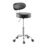 Shop Stool with Backrest, Pneumatic Garage Seat/Work Stool with Wheels, 300 lbs Load, Adjustable Roller Creeper Seat, 360° Swive