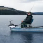 Electric Trolling Motor, 55lbs Thrust with GPS, 10-Speed Bow Mounted Saltwater Outboard Boat Motor with Remote Control & LCD Bat